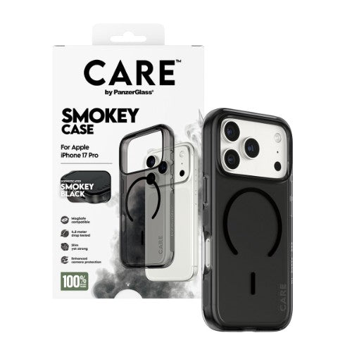 PanzerGlass CARE by ® Flagship Case Urban Explorer Smokey w. Black MagSafe iPhone 17 Pro