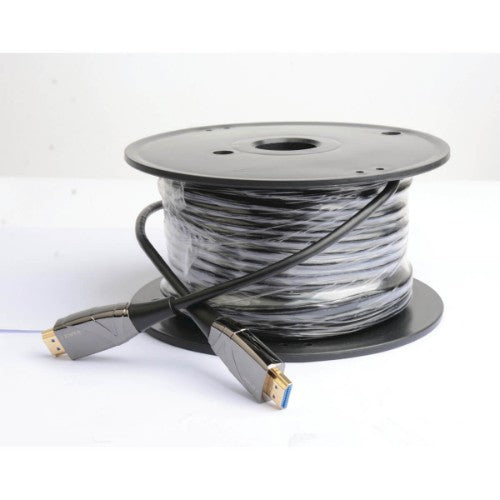 Tripp Lite P568-100M-FBR 4K HDMI Fiber Active Optical Cable (AOC) - 4K 60 Hz, HDR, 4:4:4 (M/M), 100 m (328 ft.)