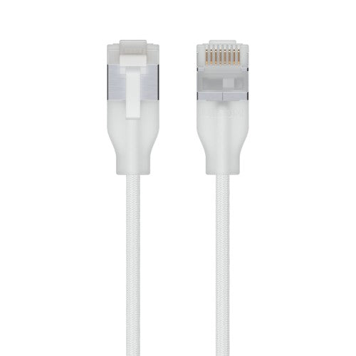 Ubiquiti UACC-Cable-Patch-EL-C6A-12M-W networking cable Translucent, White Cat6a