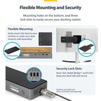 StarTech.com Triple-Monitor USB-C Docking Station, 140W Laptop Charging Dock for MacBook Pro and Windows, 4K 60Hz HDMI or DisplayPort, TAA