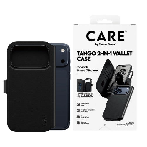 PanzerGlass CARE by ® Feature Case Tango Two-in-One Wallet w. MagSafe iPhone 17 Pro Max