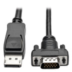 Tripp Lite P581-010-VGA-V2 DisplayPort 1.2 to VGA Active Adapter Cable (DP with Latches to HD15 M/M), 10 ft. (3.1 m)