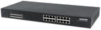 Intellinet 16-Port Gigabit Ethernet PoE+ Switch, 16 x PoE ports, IEEE 802.3at/af Power-over-Ethernet (PoE+/PoE), Endspan, Rackmount (UK Power Cord)
