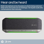 HP Poly Sync 40+ Microsoft Teams Certified USB-A USB-C Speakerphone +BT700 USB-A Adapter