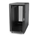 StarTech.com 25U Enterprise-Grade Flat Pack Server Rack Cabinet, 19in Enclosed 4-Post Rack with 29in (75cm) Mounting Depth and 1764lb (800kg) Weight Capacity