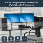 StarTech.com 4-Port Dual DisplayPort KVM Switch - 4K 60Hz - TAA