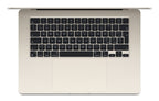 Apple MacBook Air Apple M M3 Laptop 38.9 cm (15.3") 8 GB 256 GB SSD Wi-Fi 6E (802.11ax) macOS Sonoma Beige