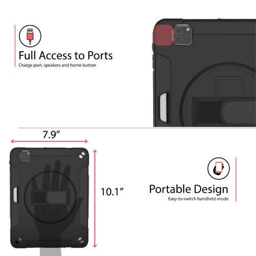 CTA Digital PAD-PCGK11 tablet case 27.9 cm (11") Cover Black