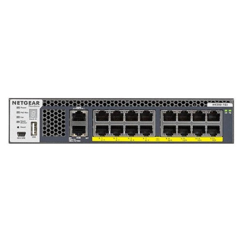 NETGEAR M4300-16X Managed L3 10G Ethernet (100/1000/10000) Power over Ethernet (PoE) 1U Black