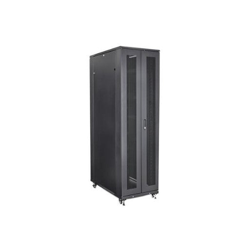StarTech.com 4-Post 42U Server Rack Cabinet, 19" Data Rack Cabinet for Computer / AV / IT Equipment mount, Rack Server Enclosure with Casters, Full Size Industrial Network Storage