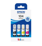 Epson C13T00P640/104 Ink bottle multi pack Bk,C,M,Y 65ml 1x4500pg + 3x7500pg Pack=4 for Epson ET-2710