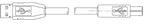Zebra 105850-028 USB cable USB 2.0 1.8 m USB A USB B