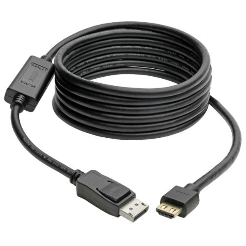 Tripp Lite P582-010-HD-V4A DisplayPort 1.4 to HDMI Active Adapter Cable (M/M), 4K 60 Hz, 4:4:4, HDR, HDCP 2.2, 10 ft. (3 m)