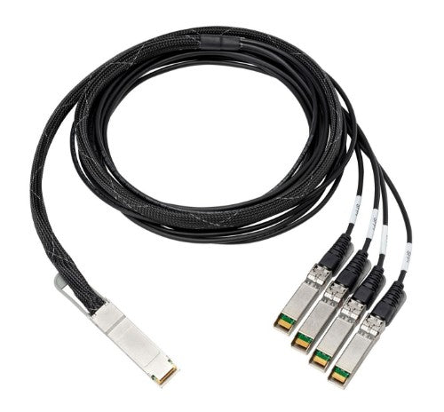 HPE 100Gb QSFP28 to 4x25Gb SFP28 3m Direct Attach Copper Cable