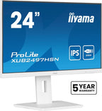 iiyama ProLite 24" IPS technology panel with USB-C dock and RJ45 (LAN)