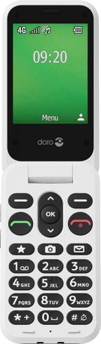 Doro Leva E22 7.11 cm (2.8") 127.8 g Black, White Feature phone