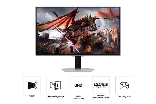 Samsung 32" Odyssey OLED G80SD UHD, 240Hz Smart Gaming Monitor
