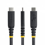 StarTech.com 1m (3ft) USB4 Cable, 40Gbps, USB-IF Certified USB-C Cable, 240W PD, 8K 60Hz/4K 240Hz DP2.1 DP40, TPE Jacket, Thunderbolt 4 Compatible - Black USB-C Cord