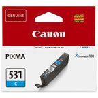 Canon 6119C001/CLI-531C Ink cartridge cyan, 515 pages ISO/IEC 19752 191 Photos 8.2ml for Canon Pixma TS 8750