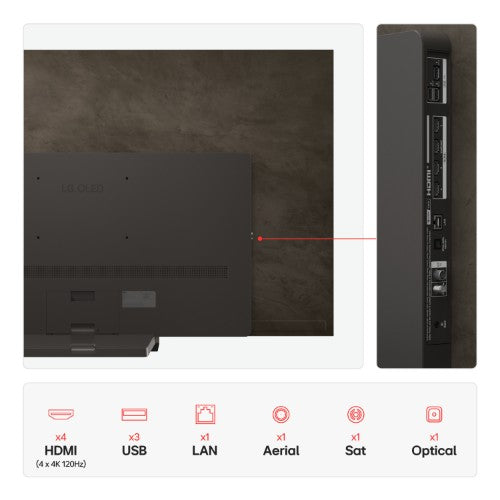 LG OLED77C56LB.AEK TV 195.6 cm (77") 4K Ultra HD Smart TV Wi-Fi Brown