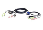 ATEN VGA USB to DVI 3m KVM cable Black, Blue, Green, Pink