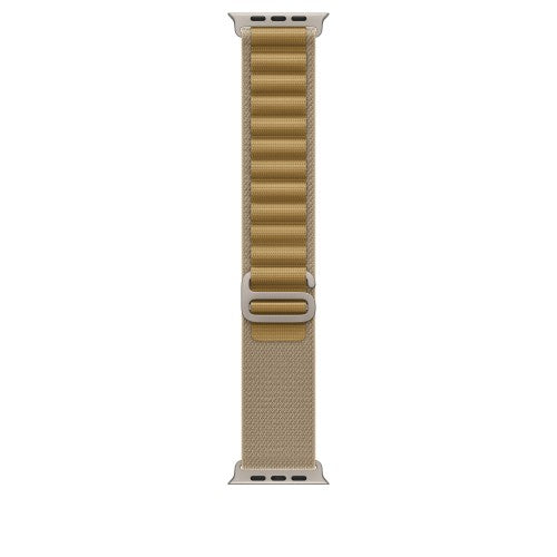 Apple 49mm Tan Alpine Loop - Large - Natural Titanium Finish