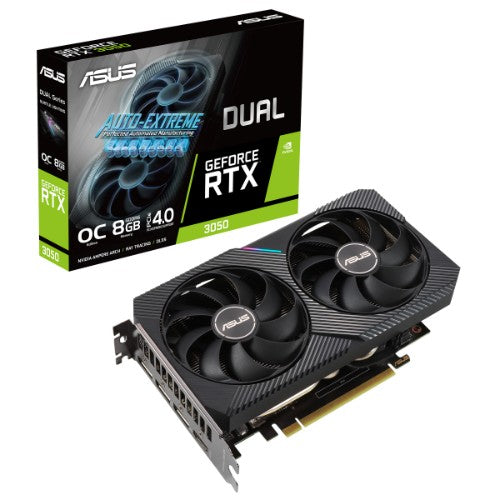 ASUS Dual -RTX3050-O8G graphics card NVIDIA GeForce RTX 3050 8 GB GDDR6