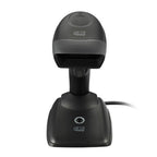 Adesso NuScan 2500CR - Wireless Spill Resistant Antimicrobial CCD Barcode Scanner with Charging Cradle