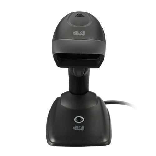 Adesso NuScan 2500CR - Wireless Spill Resistant Antimicrobial CCD Barcode Scanner with Charging Cradle