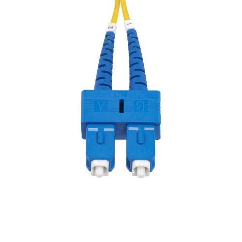 StarTech.com 10m (32.8ft) SC to SC (UPC) OS2 Single Mode Duplex Fiber Optic Cable, 9/125µm, 40G/100G Zipcord, Bend Insensitive, Low Insertion Loss - LSZH Fiber Jumper Cord