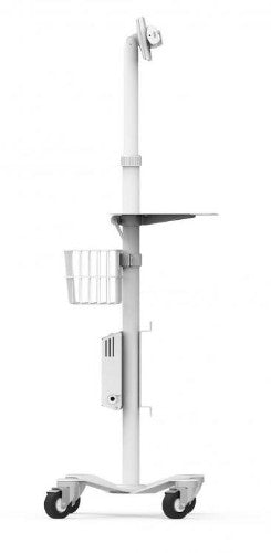 Compulocks Universal Tablet Cling Medical Rolling Kiosk White