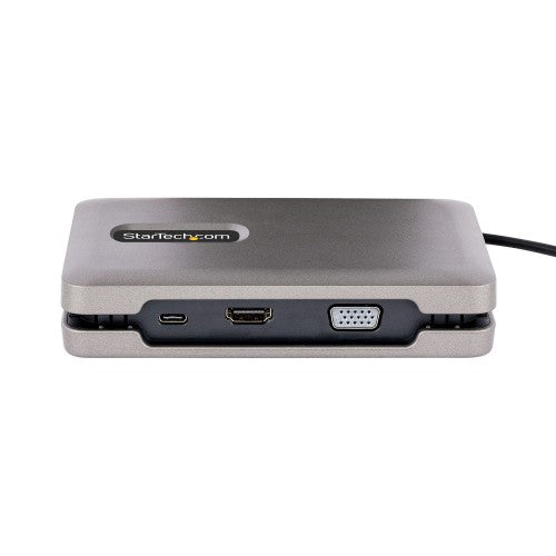 StarTech.com USB-C Dual Monitor Multiport Adapter up to 4K 60Hz USB-C DP Alt Mode Video Output & HDMI 2.0, or 1080p VGA, 100W PD Pass-Through, USB Type C Mini Dock, USB-C Docking Station, MST Hub
