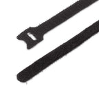 StarTech.com 6in (15cm) Hook and Loop Cable Ties, Black, Reusable Cable Straps, Adjustable and Flexible, Cord Organizer Tie/Wraps for Cable Management, Wire Loop Ties - 50 Pack