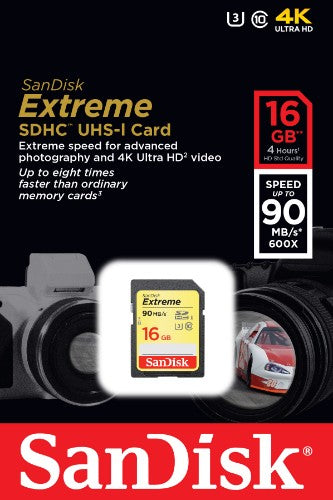 SanDisk Extreme 16 GB SDHC UHS-I Class 10