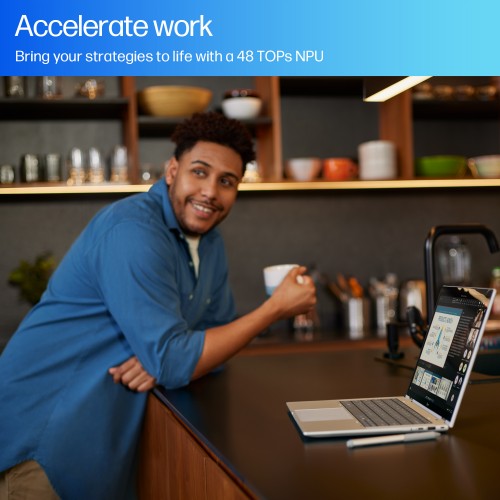 HP EliteBook X Flip G1i Next Gen AI PC Copilot+ PC Intel Core Ultra 7 258V Hybrid (2-in-1) 35.6 cm (14") Touchscreen WUXGA 32 GB LPDDR5x-SDRAM 512 GB SSD Wi-Fi 7 (802.11be) Windows 11 Pro Silver