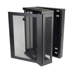 Tripp Lite SRW18US13 SmartRack 18U Low-Profile Patch-Depth Wall-Mount Half-Height Rack Enclosure, Hinged Back