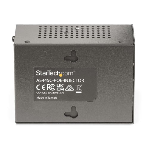 StarTech.com 4-Port Multi-Gigabit PoE++ Injector, 5/2.5/1G Ethernet (NBASE-T), PoE/PoE+/PoE++ (802.3af/802.3at/802.3bt), 160Watts Power Budget, Wall/DIN Rail Mountable, Unmanaged