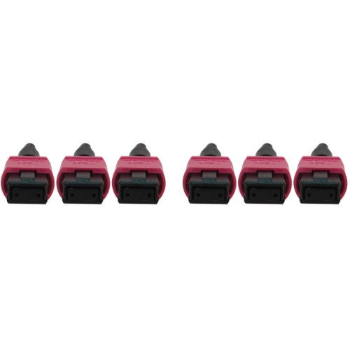 Tripp Lite N858B-10M-3X8MG 40/100/400G Multimode 50/125 OM4 Fiber Optic Cable (3x8F MTP/MPO-PC F/F), LSZH, Magenta, 10 m (32.8 ft.)