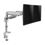 Tripp Lite DDR1732DAL Dual-Display Gas-Arm Mount for 13” to 34” Monitors - Clamp or Grommet, USB, Audio Ports