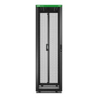 APC Easy Rack, 42U, Black, With Roof, Castors, Feet, 4 Brackets, and Bottom, No Side Panels, 1991H x 600W x 1200D mm