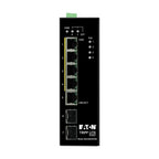 Tripp Lite NGI-U05C2POE4 5-Port Unmanaged Industrial Gigabit Ethernet Switch - 10/100/1000 Mbps, PoE+ 30W, -10° to 60°C, 2 GbE SFP Slots, DIN Mount