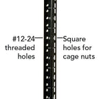 Tripp Lite SRW12UHD SmartRack 12U Heavy-Duty Low-Profile Server-Depth Side-Mount Wall-Mount Small Rack Enclosure