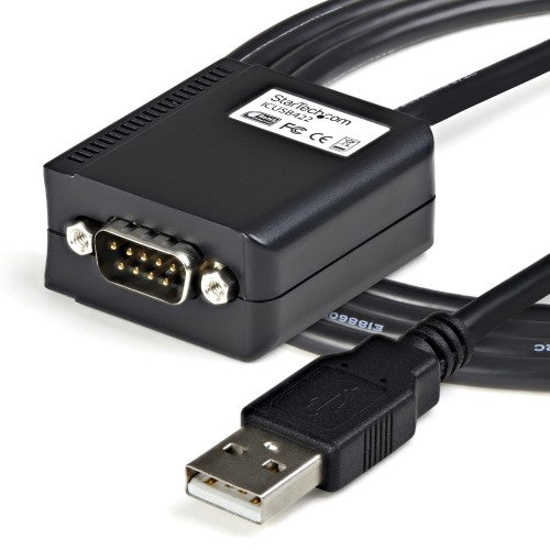 StarTech.com 6ft (1.8m) 1-Port Professional RS422/485 USB Serial Cable Adapter with COM Retention, USB to RS422 Adapter - TAA
