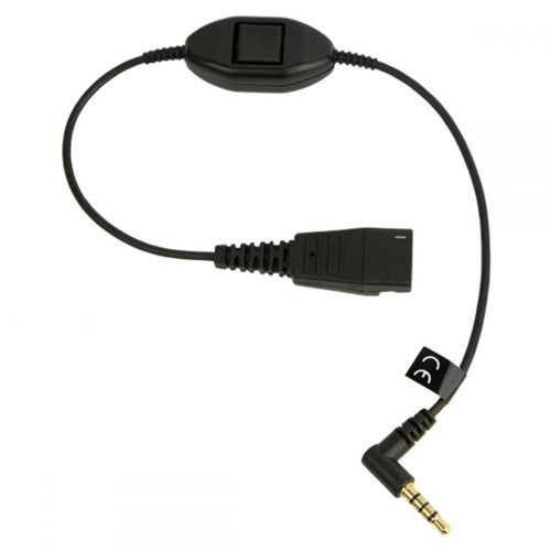 Jabra 8800-00-99 cable gender changer QD 3.5mm Black