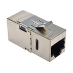Tripp Lite N235-001-SH-D Cat6 Straight-Through Modular Shielded In-Line Snap-In Coupler with 90-Degree Down-Angled Port (RJ45 F/F)