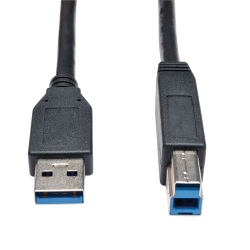 Tripp Lite U322-003-BK USB 3.2 Gen 1 SuperSpeed Device Cable (A to B M/M) Black, 3 ft. (0.91 m)