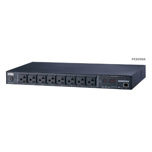 ATEN 1U 16A 8 Outlet Switched + Metered PDU + Free Eco PDU Manager Software