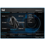 Adesso iMouse E7 - Left-Handed Vertical Ergonomic Programmable Gaming Mouse with adjustable weight