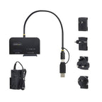 StarTech.com USB-C/USB-A to M.2 NVMe and 2.5in/3.5in SATA Adapter, 10Gbps, Tool-Free External SSD Hard Drive Reader, B+M/M-Key