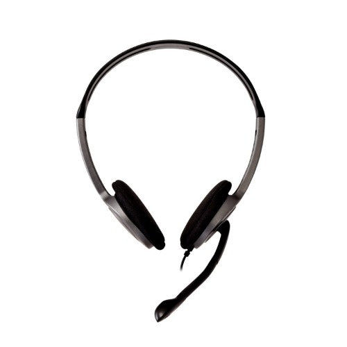 V7 HA212-2EP headphones/headset Wired Head-band Calls/Music Black, Silver